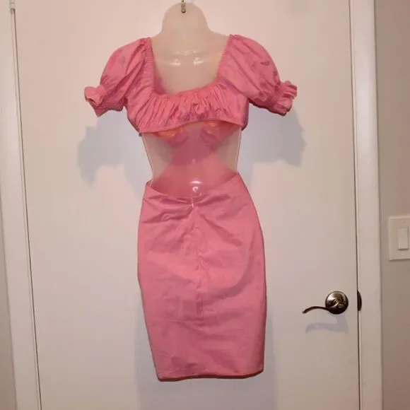 Alamour The Label Riviera Mini Dress Pink  Size Small - Picture 9 of 13